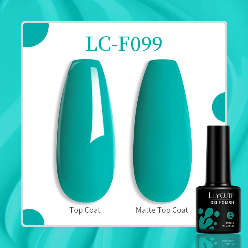 Vibrant LILYCUTE 129 Colors Gel Polish - 7ML Perfection