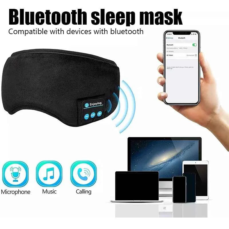 Smart Bluetooth Eye Mask: Sleep Headphones for Travel