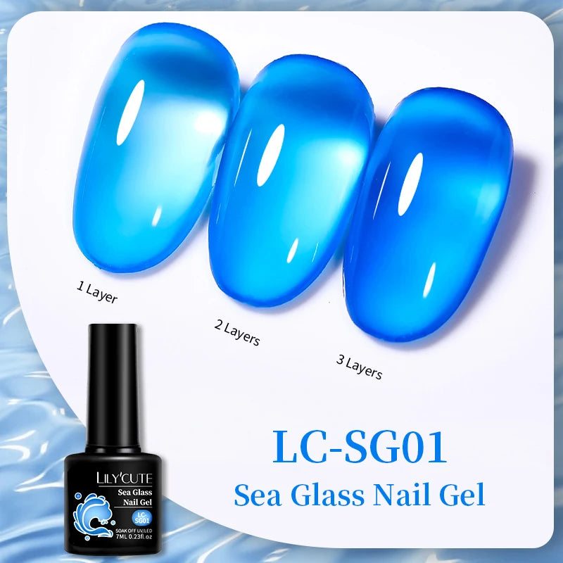 Vibrant LILYCUTE 129 Colors Gel Polish - 7ML Perfection