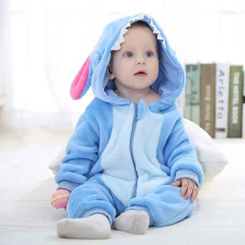 Cozy Unicorn & Dinosaur Baby Rompers for Boys & Girls