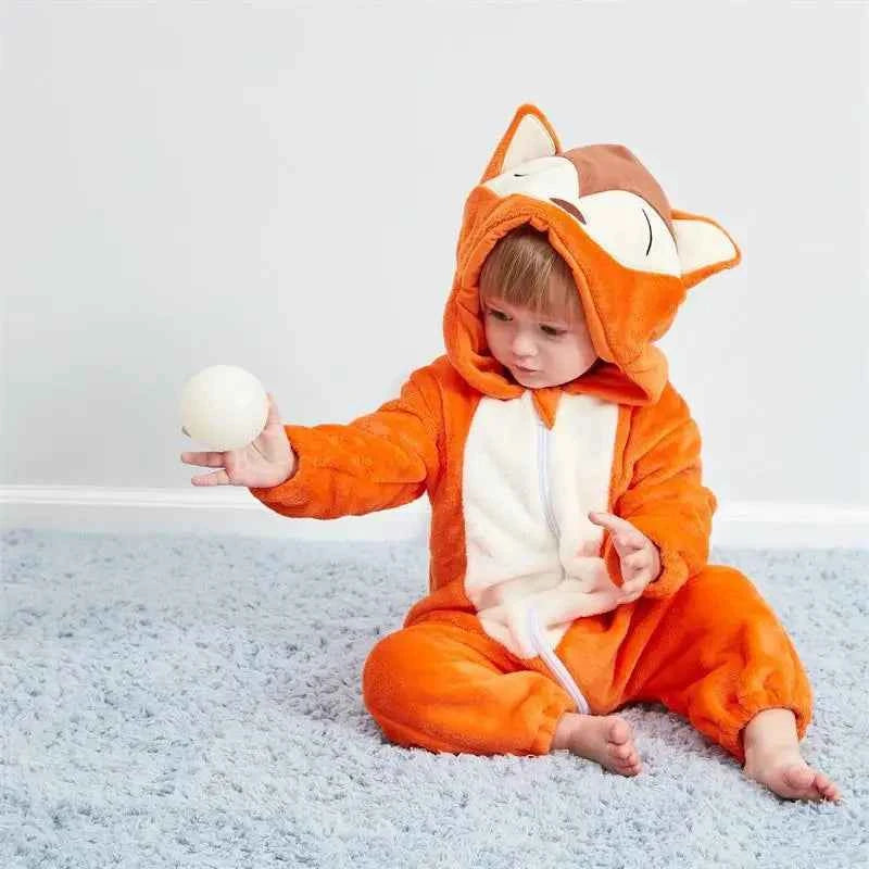 Cozy Unicorn & Dinosaur Baby Rompers for Boys & Girls