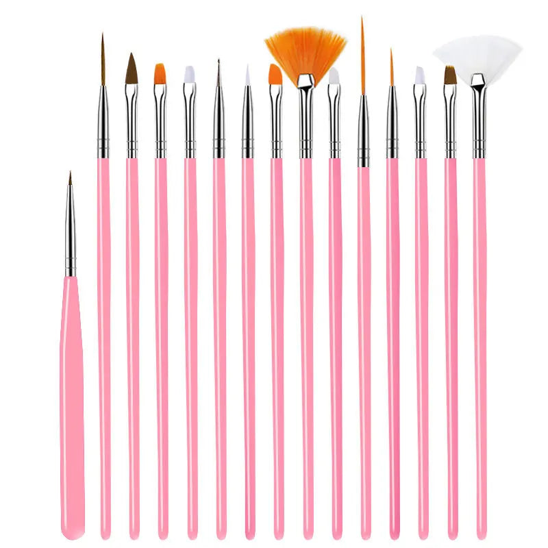 Precision Nail Art Brush Set: 5/20 Pcs for Masterful Designs