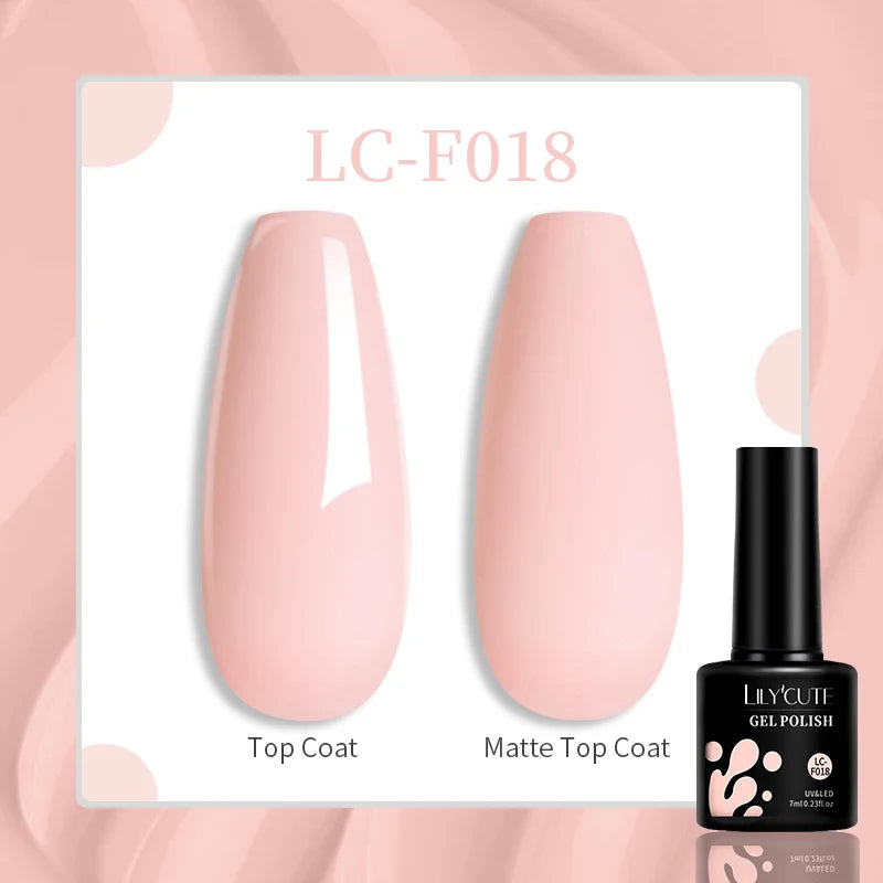 Vibrant LILYCUTE 129 Colors Gel Polish - 7ML Perfection