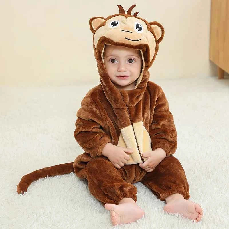 Adorable Monkey Onesie Jumpsuit for Newborns
