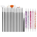Precision Nail Art Brush Set: 5/20 Pcs for Masterful Designs