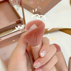 Travel-Ready: 5Pcs Portable Makeup Brush Set with Mirror