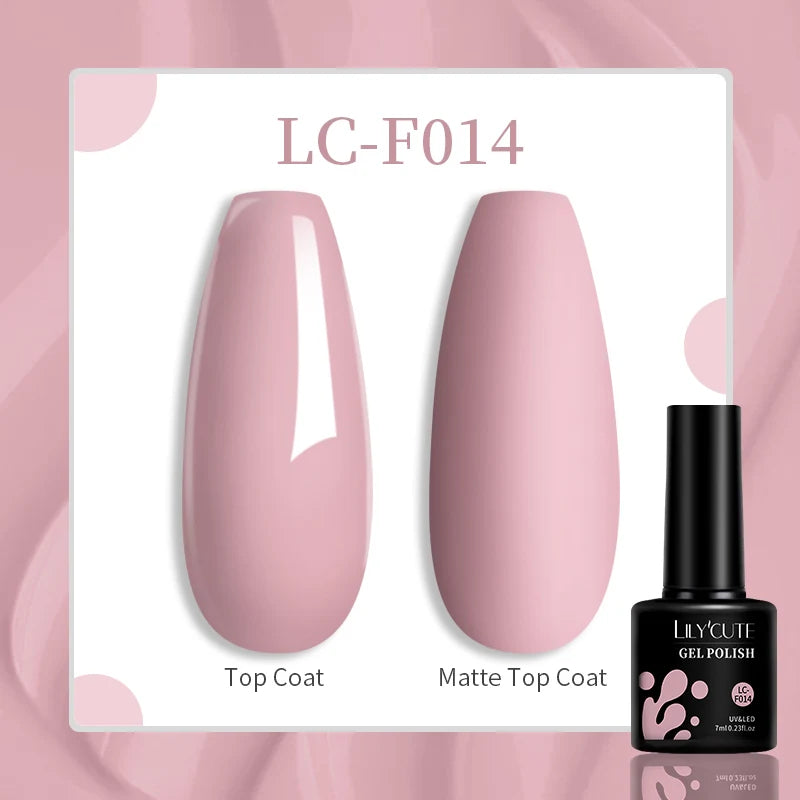 Vibrant LILYCUTE 129 Colors Gel Polish - 7ML Perfection