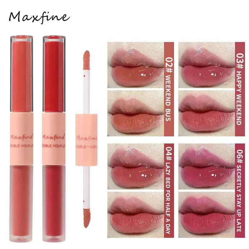 Long-Lasting Double End Lip Gloss: Gloss & Matte Finish