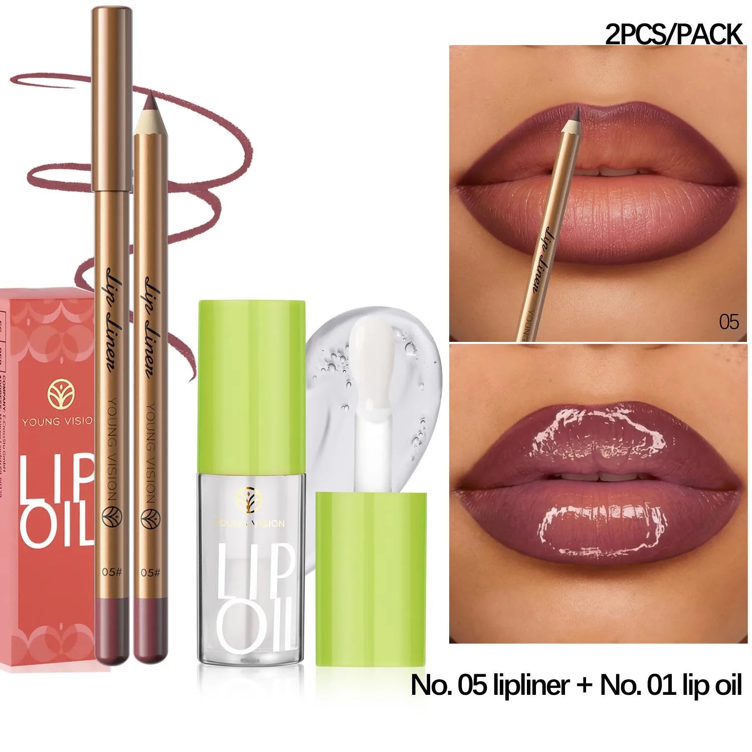 Elevate Your Look: USHAS 12-Color Lipstick & Liner Duo