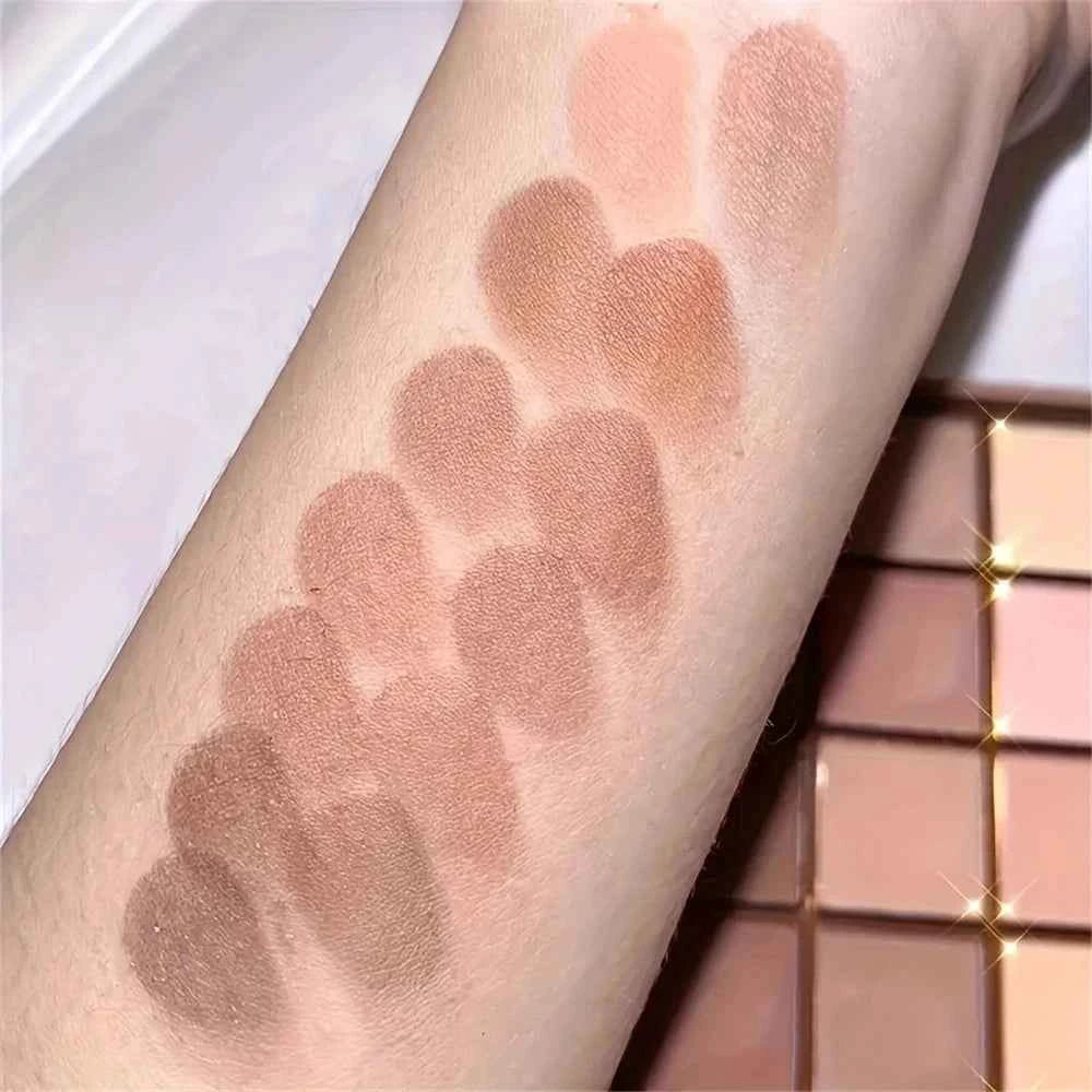 Versatile 25-Color Eyeshadow Palette: Earth Tones