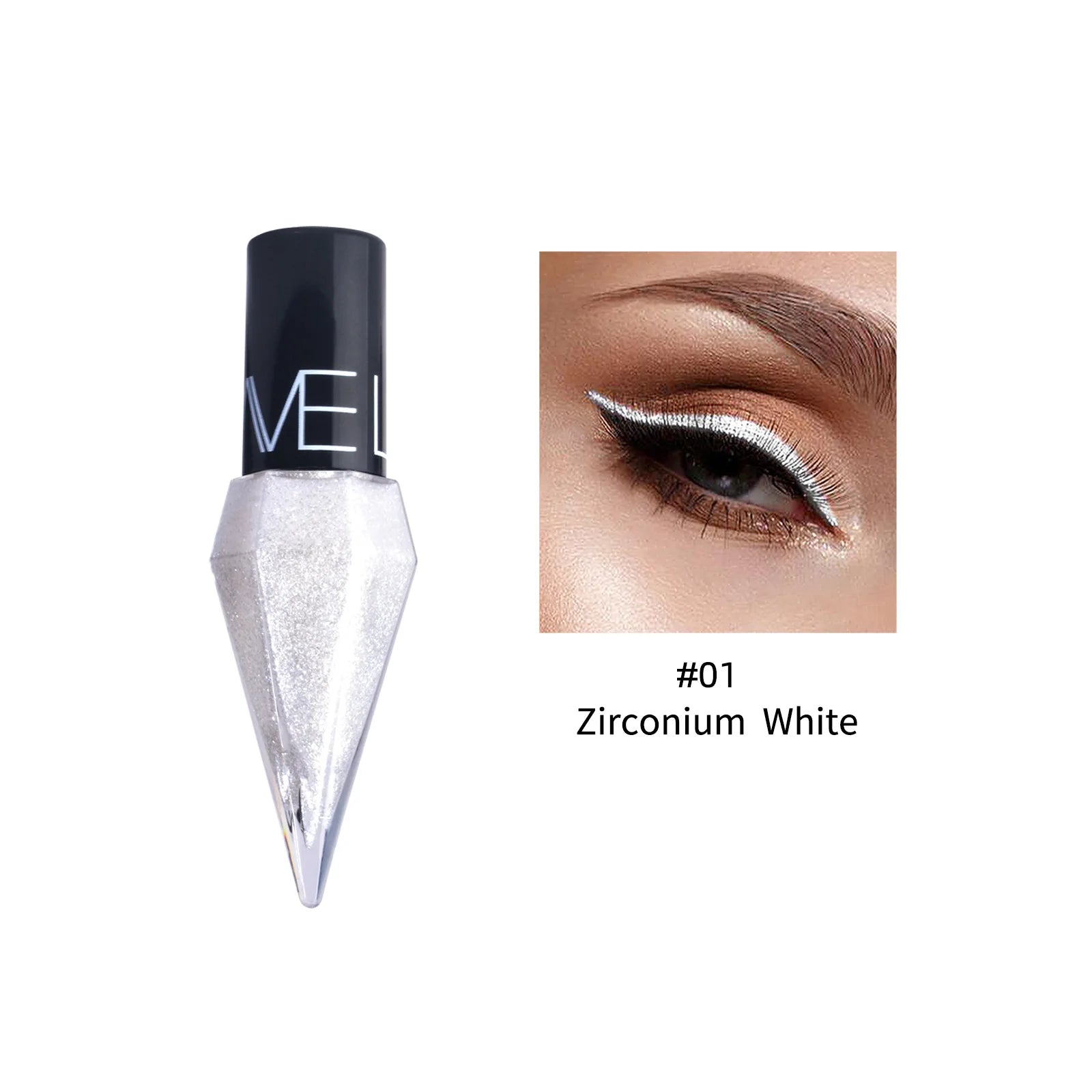 Diamond Sparkling Liquid Eyeliner: Quick-Dry & Waterproof