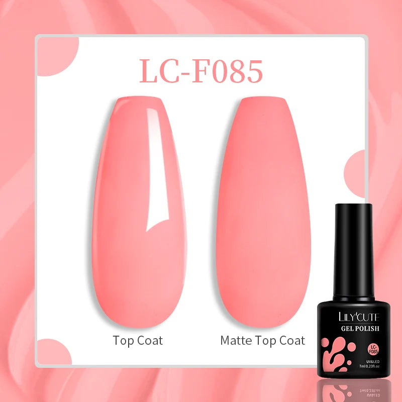 Vibrant LILYCUTE 129 Colors Gel Polish - 7ML Perfection