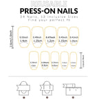 Elegant 24pcs Gradient Long Coffin Press-On Nails