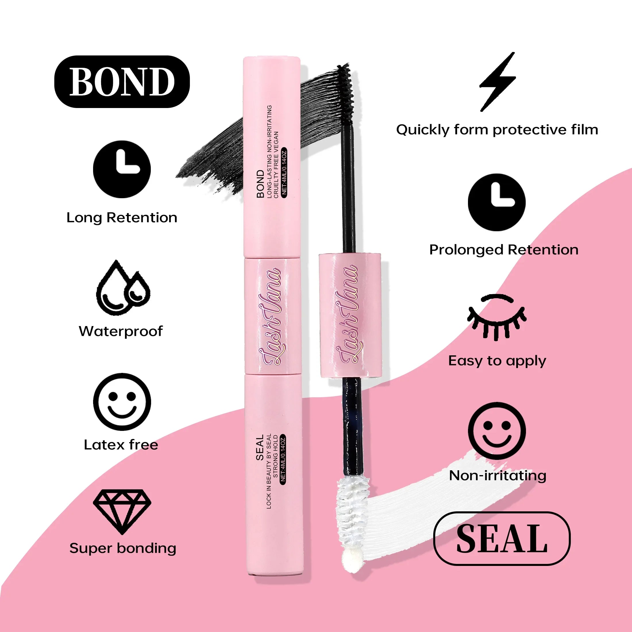 Complete Eyelash Extension Kit with Bond & Seal Tools