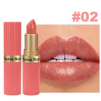 Pearlescent Pink Velvet Lipstick: Long-Lasting & Waterproof
