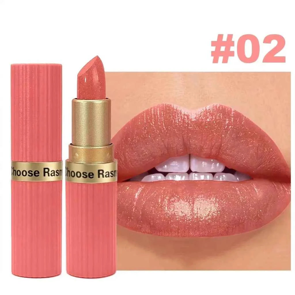 Pearlescent Pink Velvet Lipstick: Long-Lasting & Waterproof