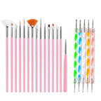 Precision Nail Art Brush Set: 5/20 Pcs for Masterful Designs