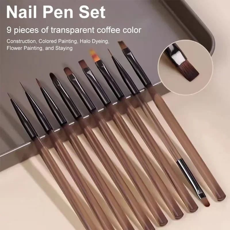 Elevate Your Nail Art: 9PCS UV Gel Brush Set