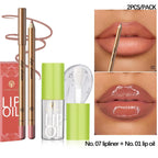 Elevate Your Look: USHAS 12-Color Lipstick & Liner Duo
