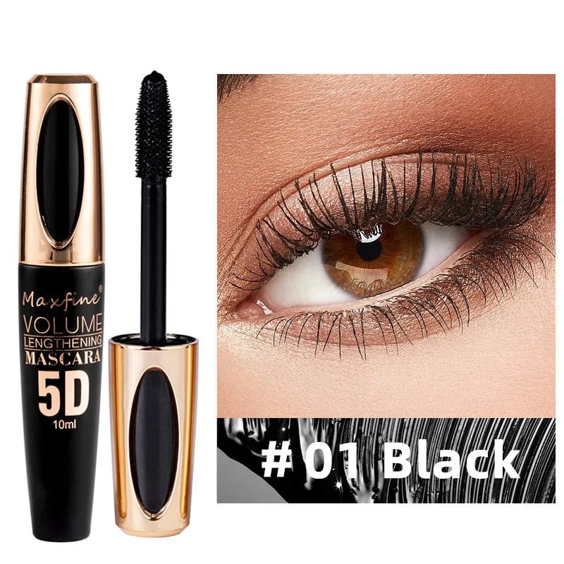 5D Waterproof Eye Black: Smudge-Proof & Curly Perfection