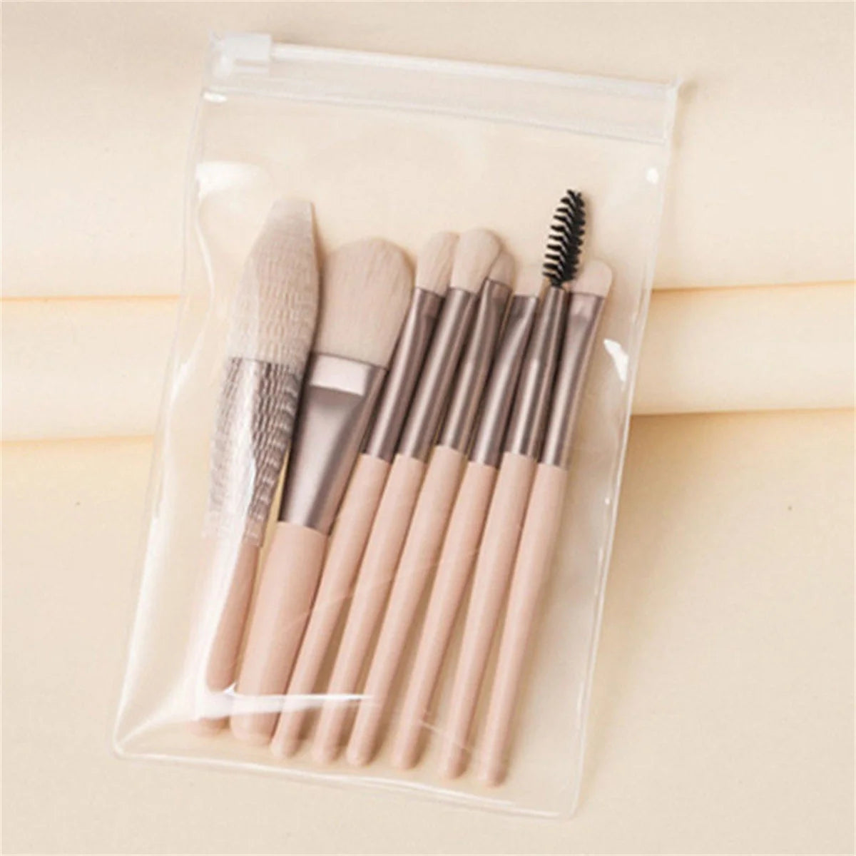 Fluffy 8-Pc Makeup Brush Set: Perfect Your Look Effortlessly