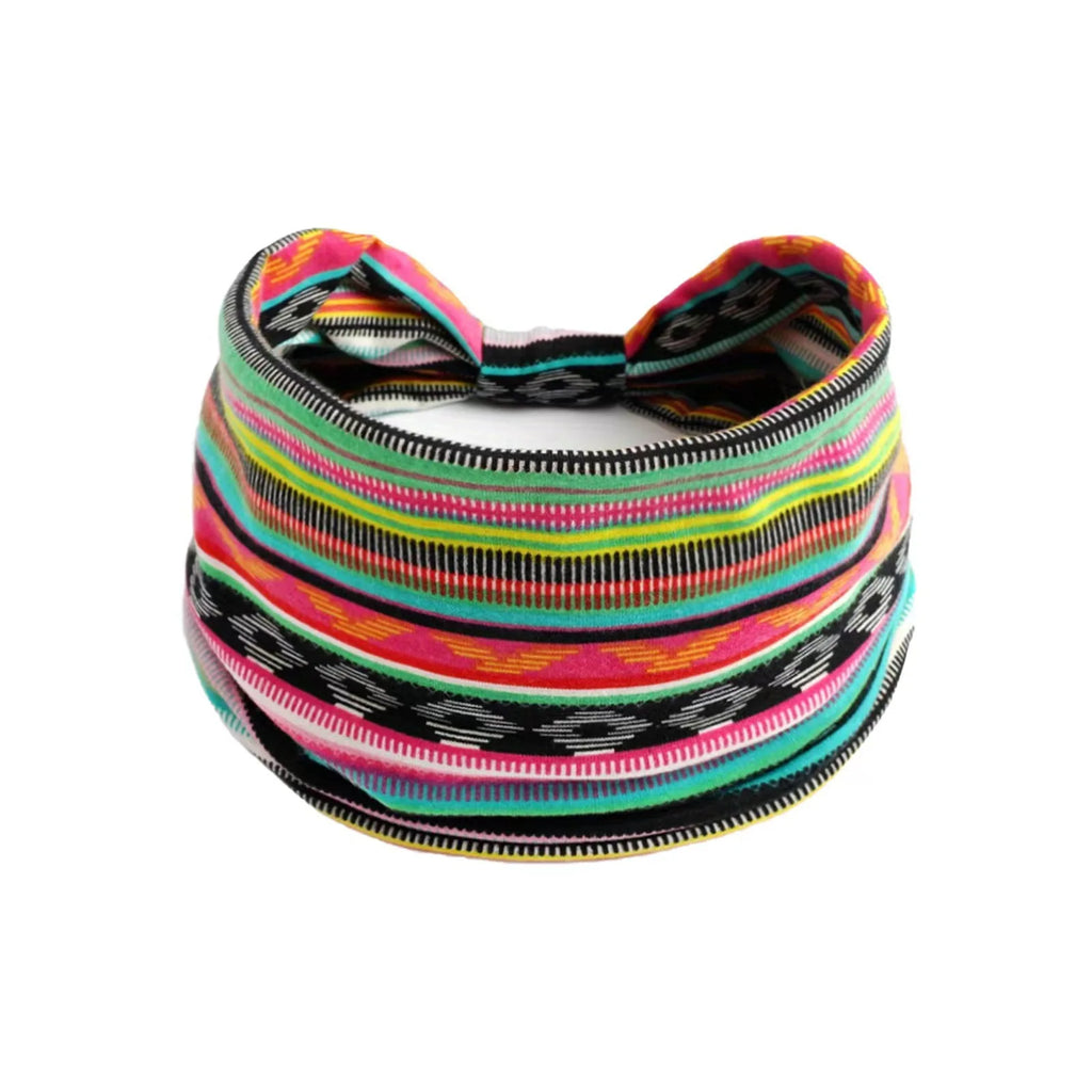 Bohemian Cotton Headscarf for Effortless Style