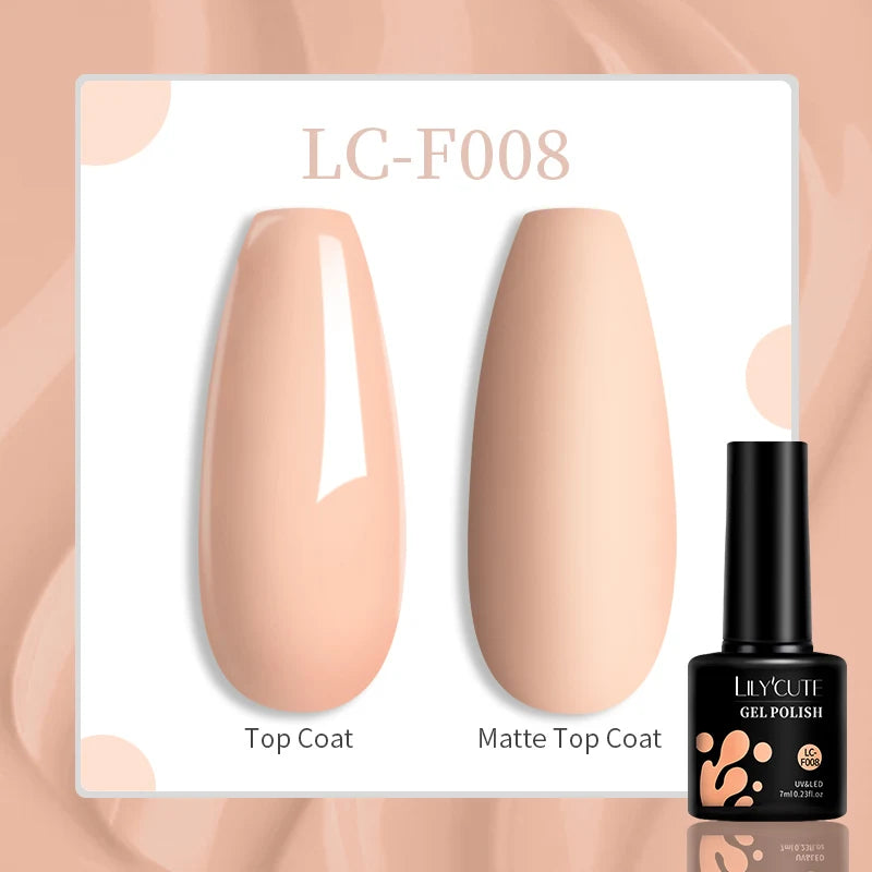 Vibrant LILYCUTE 129 Colors Gel Polish - 7ML Perfection