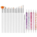 Precision Nail Art Brush Set: 5/20 Pcs for Masterful Designs
