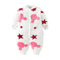Cozy Flannel Infant Jumpsuit for Newborns 0-18 Months