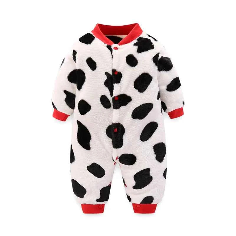 Cozy Flannel Infant Jumpsuit for Newborns 0-18 Months
