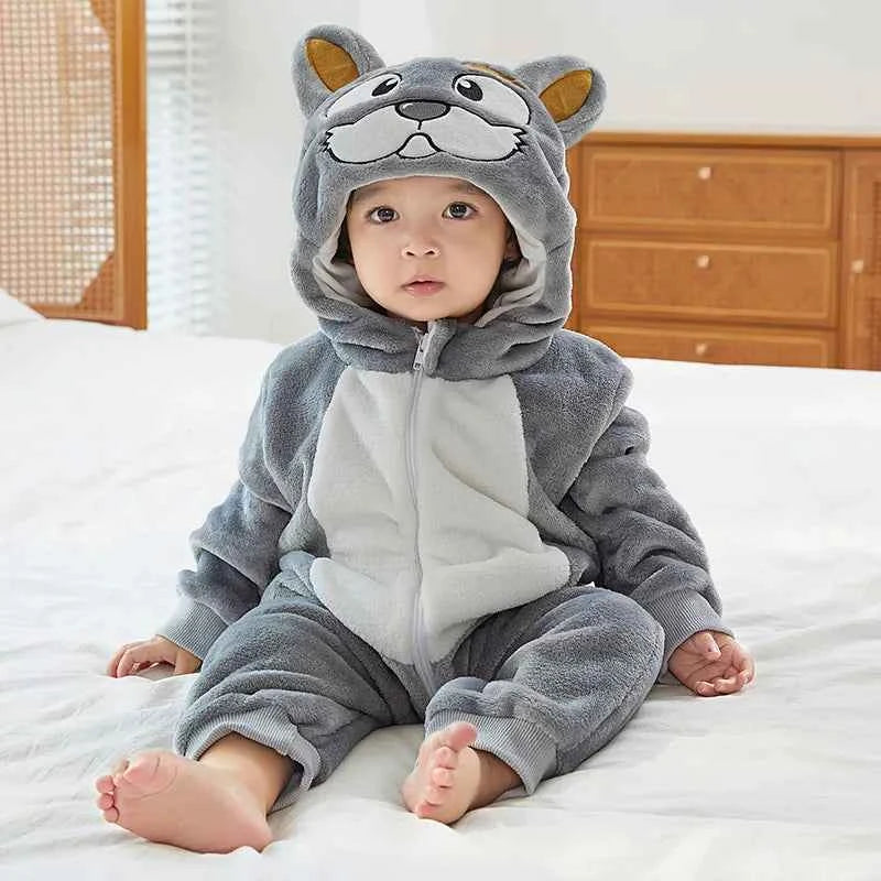 Cozy Unicorn & Dinosaur Baby Rompers for Boys & Girls