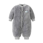 Cozy Flannel Infant Jumpsuit for Newborns 0-18 Months