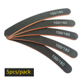 Precision Half Moon Nail File Buffer - 100/180 Grit