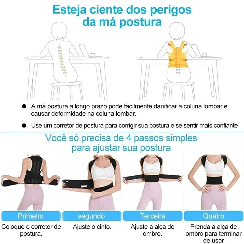 Adjustable Lumbar Support Vest for Optimal Posture