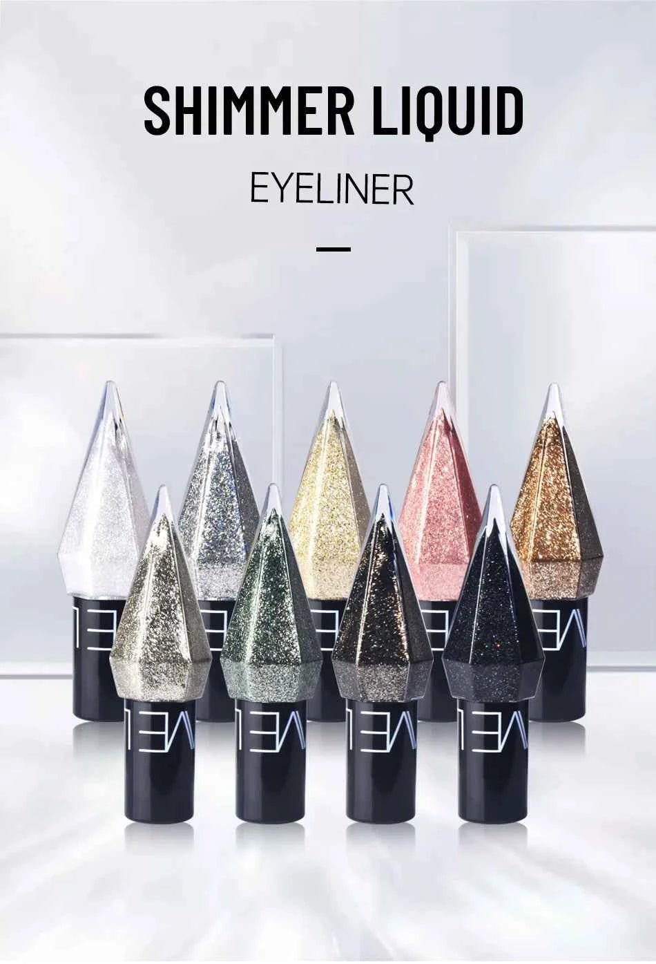 Diamond Sparkling Liquid Eyeliner: Quick-Dry & Waterproof