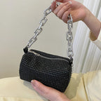 Elegant Glitter Chain Mini Crossbody Purse for Women