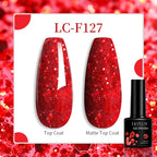Vibrant LILYCUTE 129 Colors Gel Polish - 7ML Perfection
