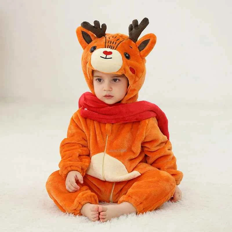 Cozy Unicorn & Dinosaur Baby Rompers for Boys & Girls