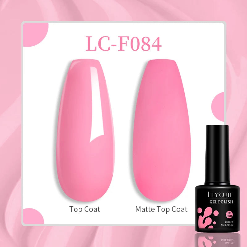 Vibrant LILYCUTE 129 Colors Gel Polish - 7ML Perfection