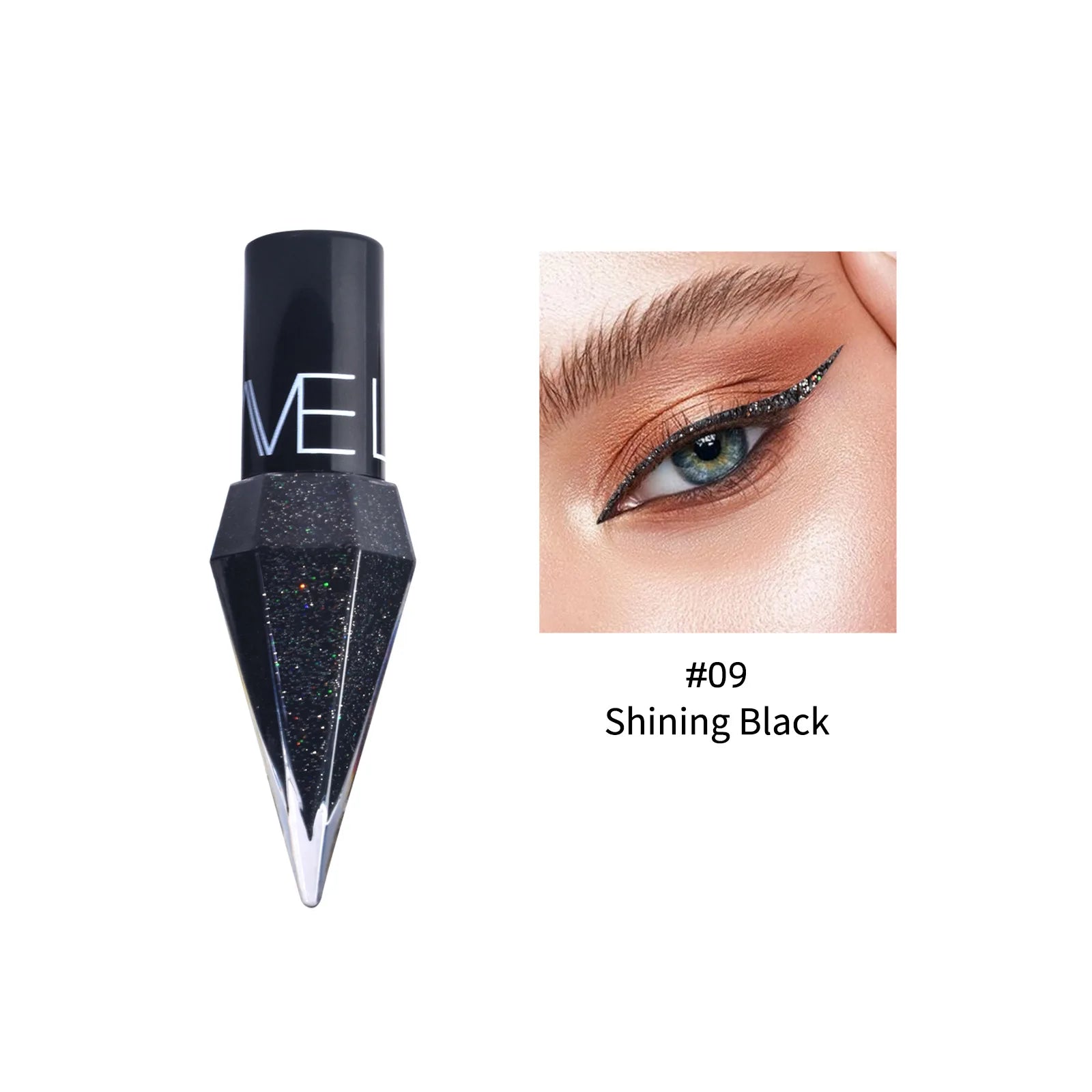 Diamond Sparkling Liquid Eyeliner: Quick-Dry & Waterproof