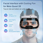 4-in-1 Cooling Face Mask Cover for Meta Quest 3S
