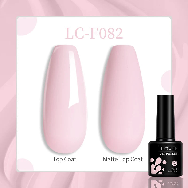 Vibrant LILYCUTE 129 Colors Gel Polish - 7ML Perfection