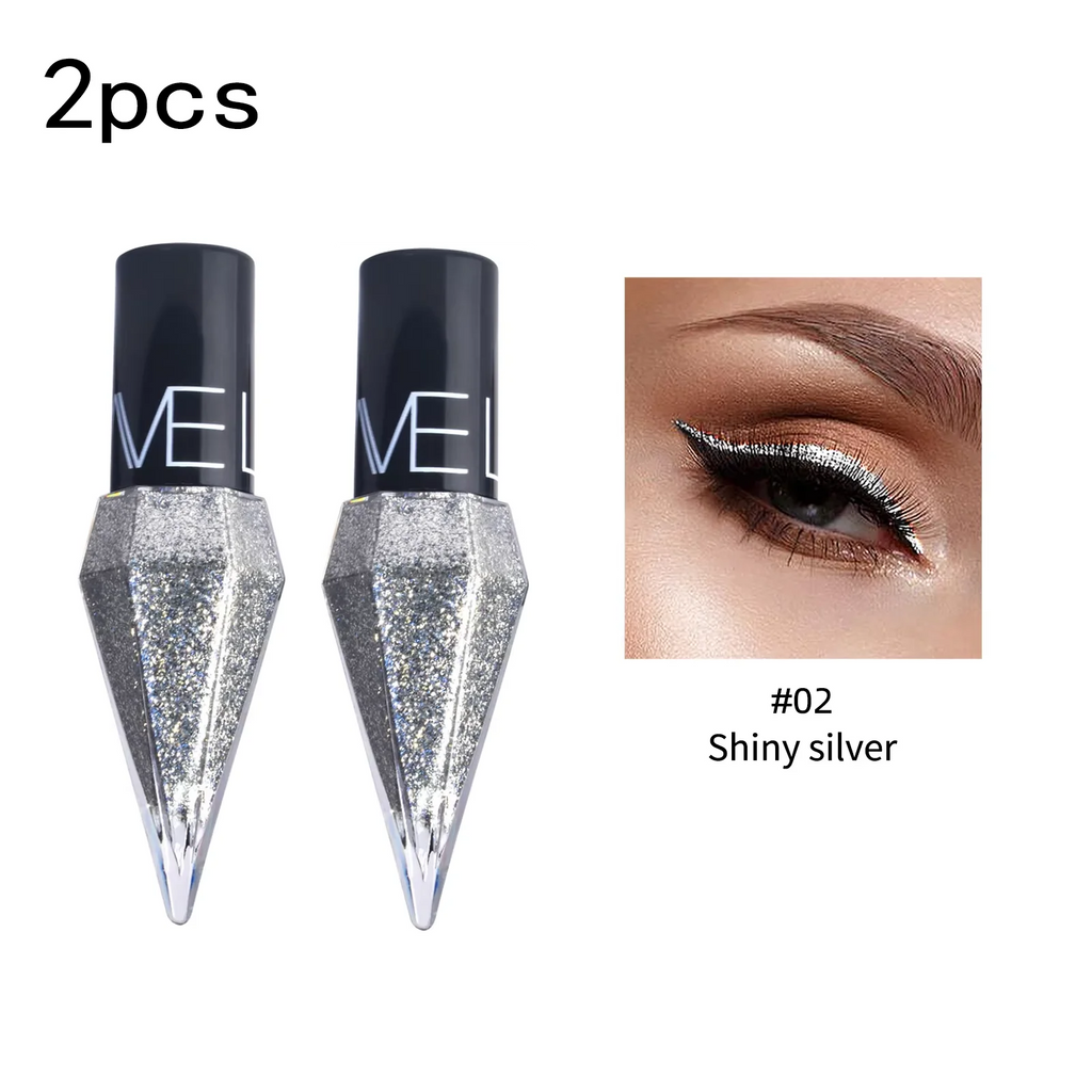 Diamond Sparkling Liquid Eyeliner: Quick-Dry & Waterproof