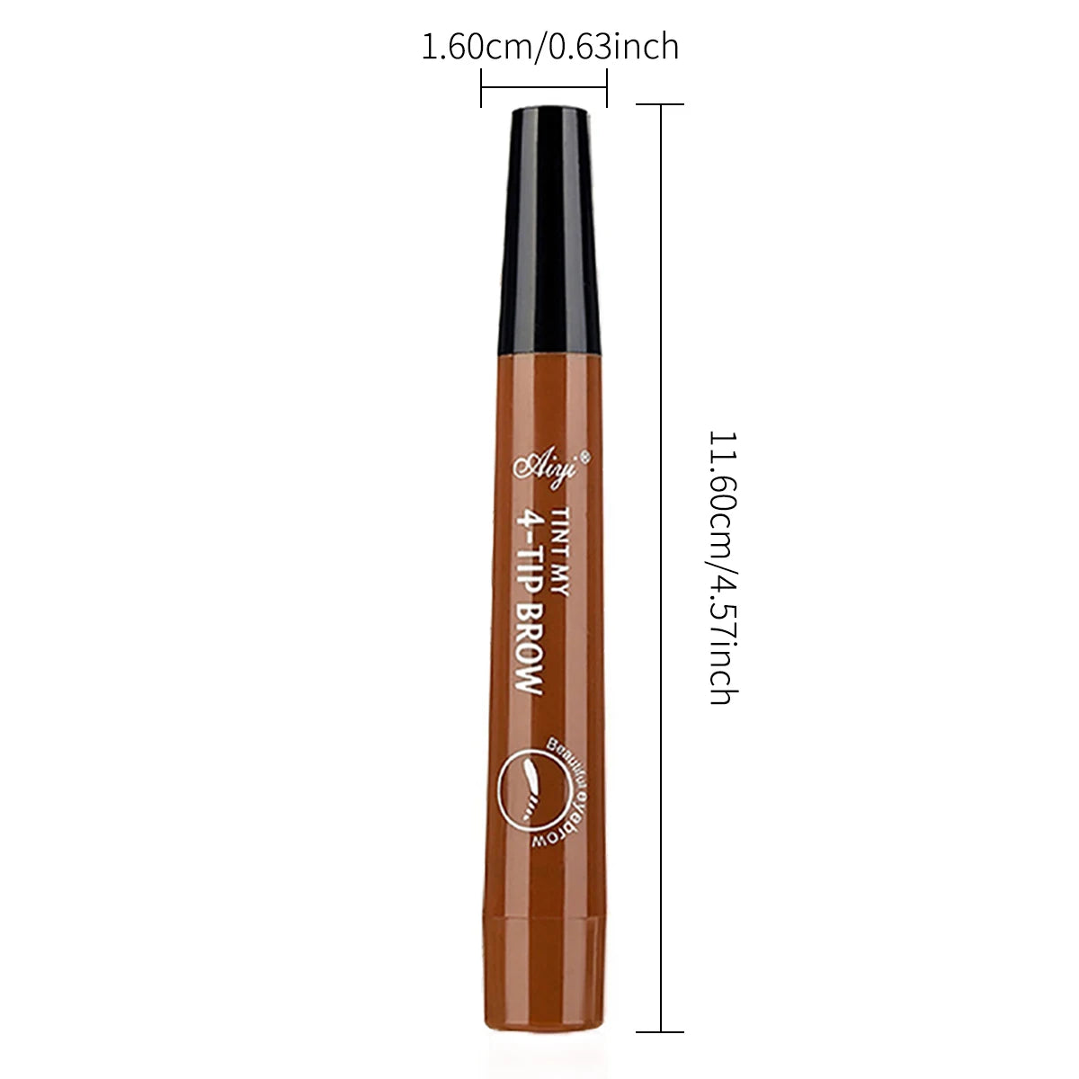 Four Fork Eyebrow Pencil: Natural & Waterproof Colors