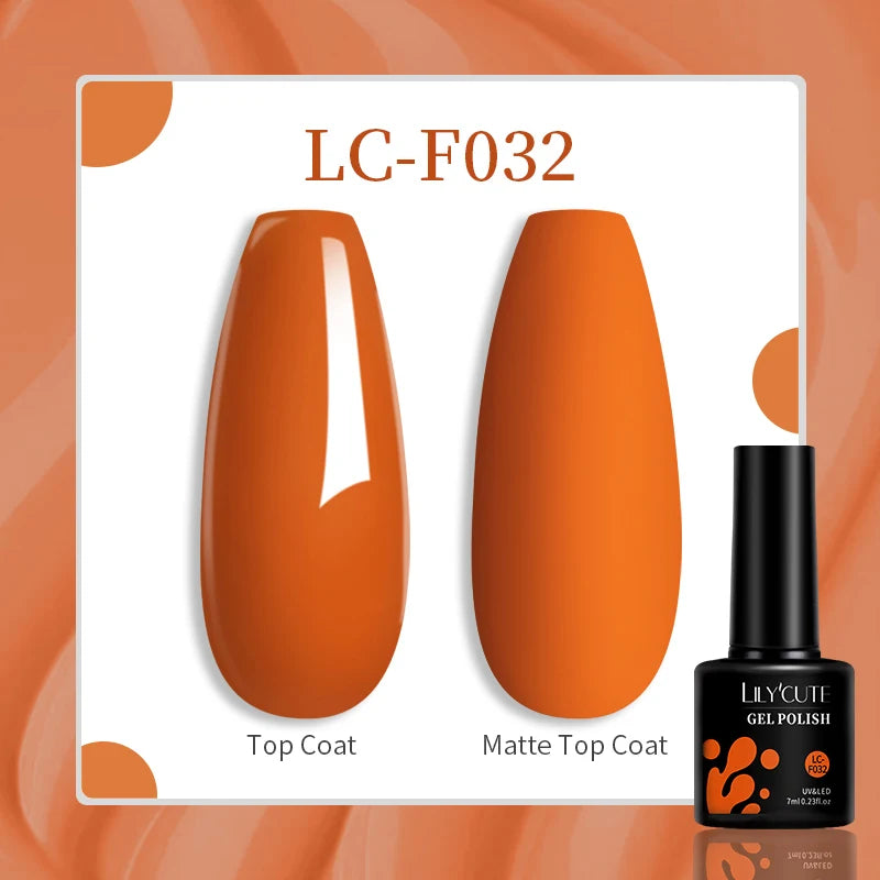 Vibrant LILYCUTE 129 Colors Gel Polish - 7ML Perfection