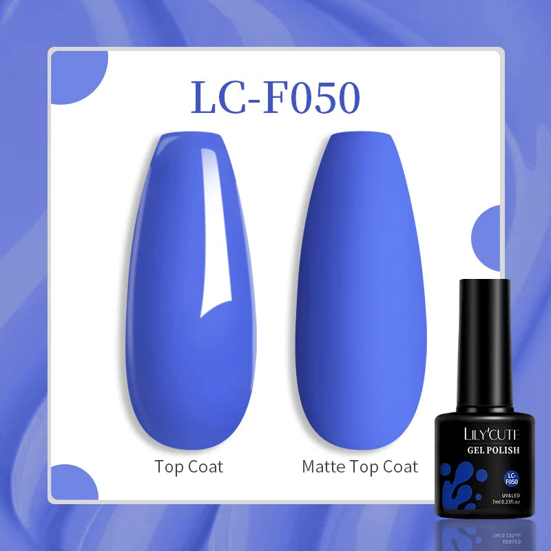 Vibrant LILYCUTE 129 Colors Gel Polish - 7ML Perfection