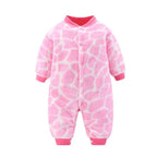 Cozy Flannel Infant Jumpsuit for Newborns 0-18 Months