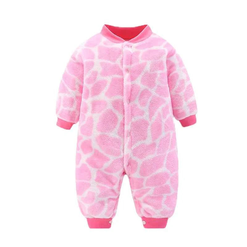 Cozy Flannel Infant Jumpsuit for Newborns 0-18 Months