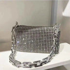 Elegant Glitter Chain Mini Crossbody Purse for Women