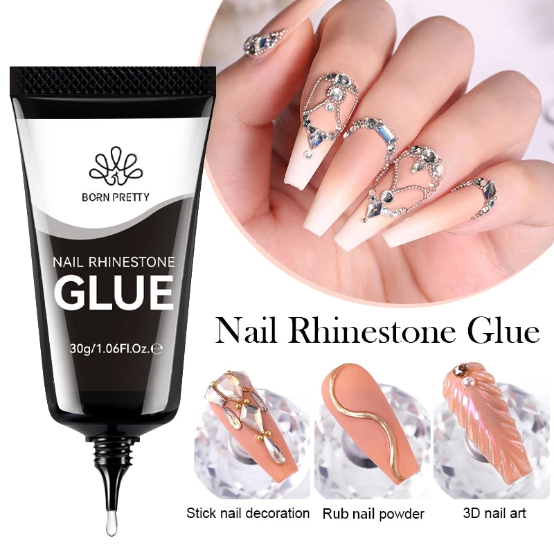 30ml Rhinestone Glue Gel: Elevate Your Nail Art Game